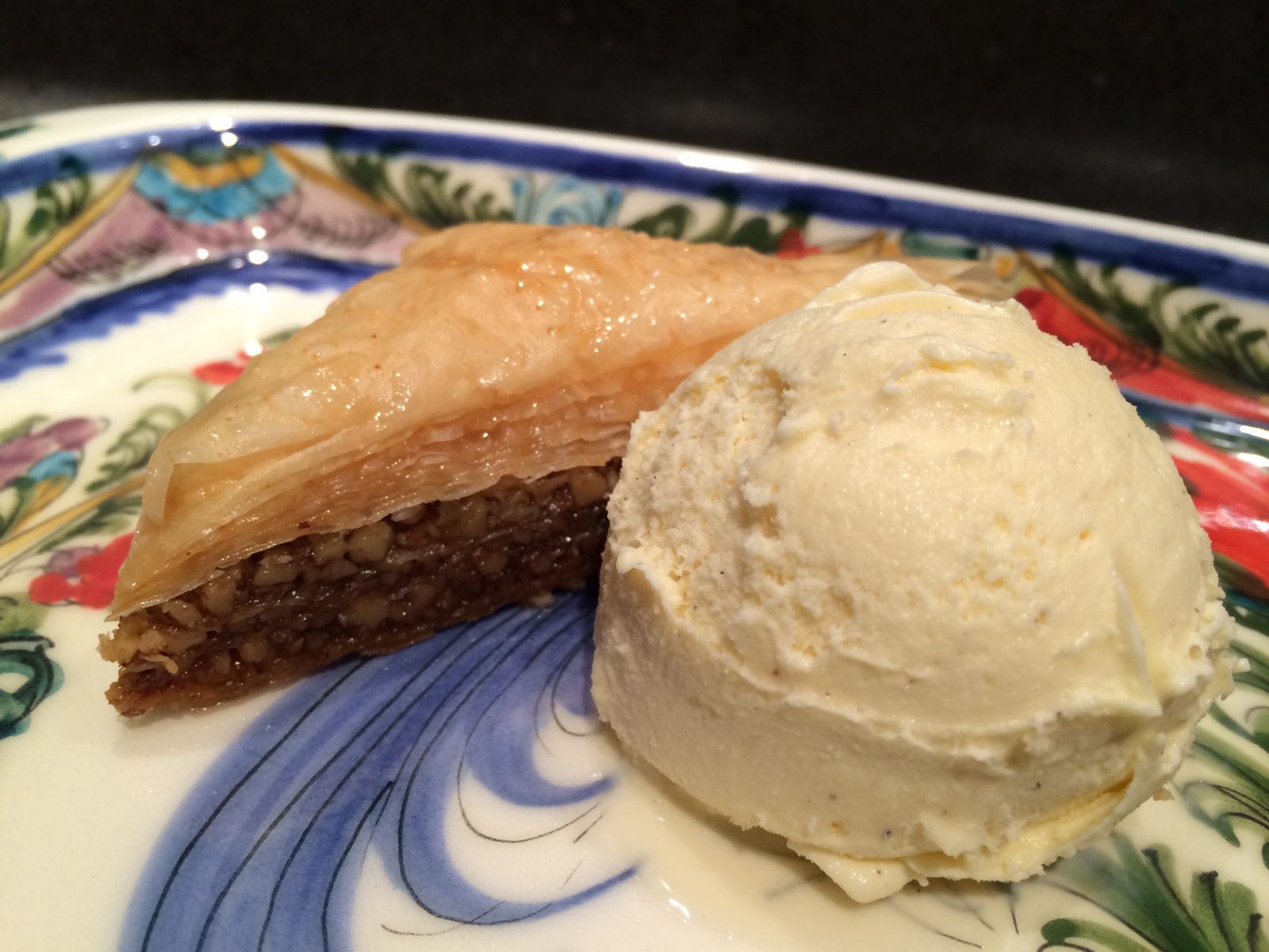 Traditional Greek walnut baklava from Glyka Sweets