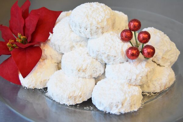 Kourambiedes Greek Christmas holiday cookies from Glyka Sweets