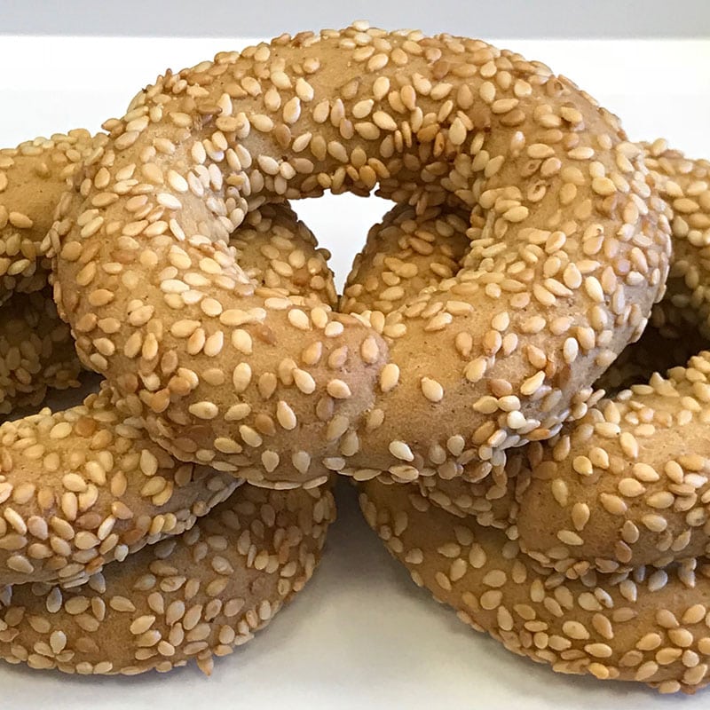 Vegetarian, vegan Sesame cookies from Glyka Sweets
