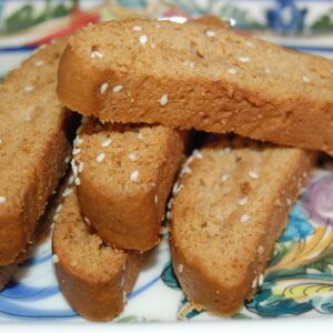 Vegetarian, vegan paximadia biscotti cookies from Glyka Sweets